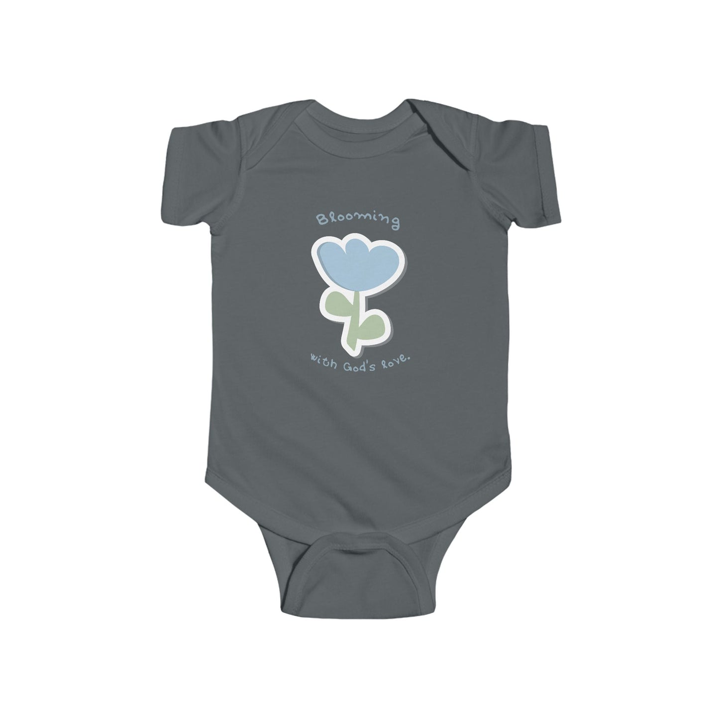 Baby Onesie Blooming in God's Love Flower Bodysuit