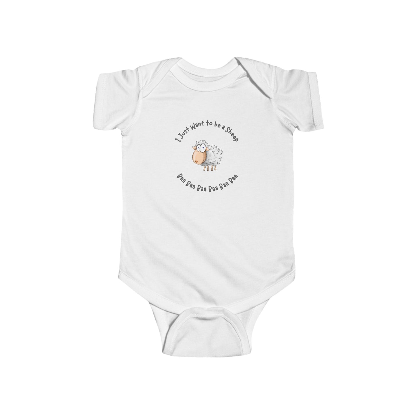 Christian Baby Bodysuit - I Just Wanna Be a Sheep